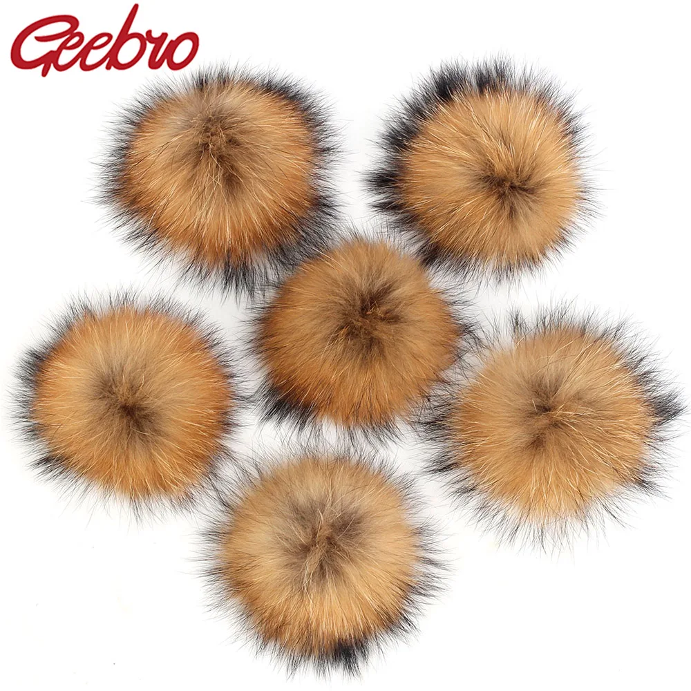 Geebro меховой помпон очаровательный шар модная шапка берет шляпа DIY аксессуары JQ06A