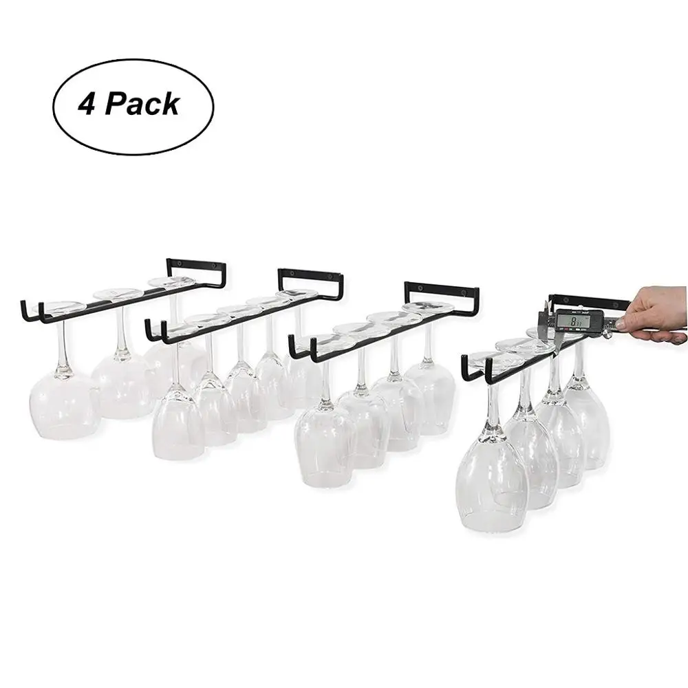 Настенный металлический держатель стойка для Хранения Винных Бокалов в кухне и