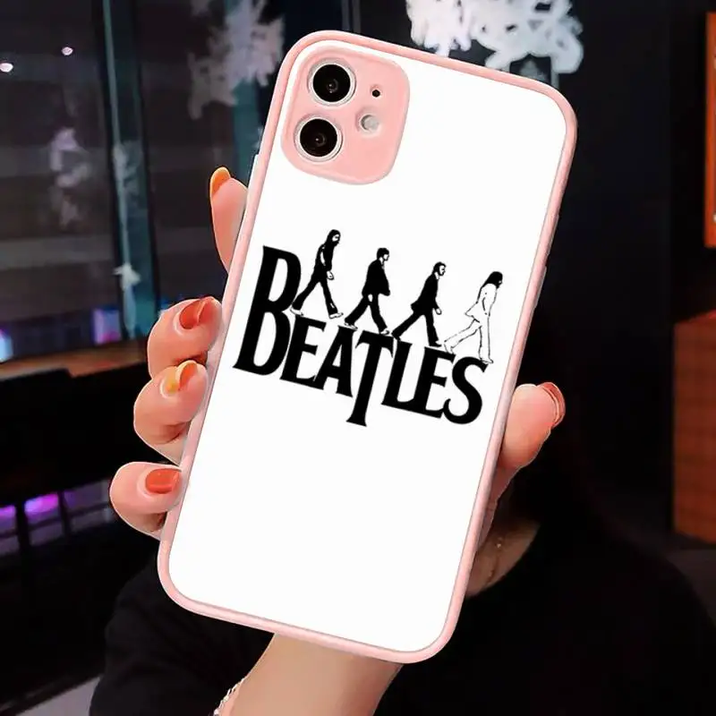 

George Harrison my favorite Beatle Phone Cases Matte transparent For Pink iPhone 12 Mini 11 Pro XR XS Max 7 8 Plus X Back Cover