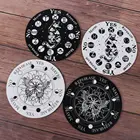 Деревянная маятниковая доска для гадания, естественные символы, геометрия Священная стена, подставка для камня с закругленными краями