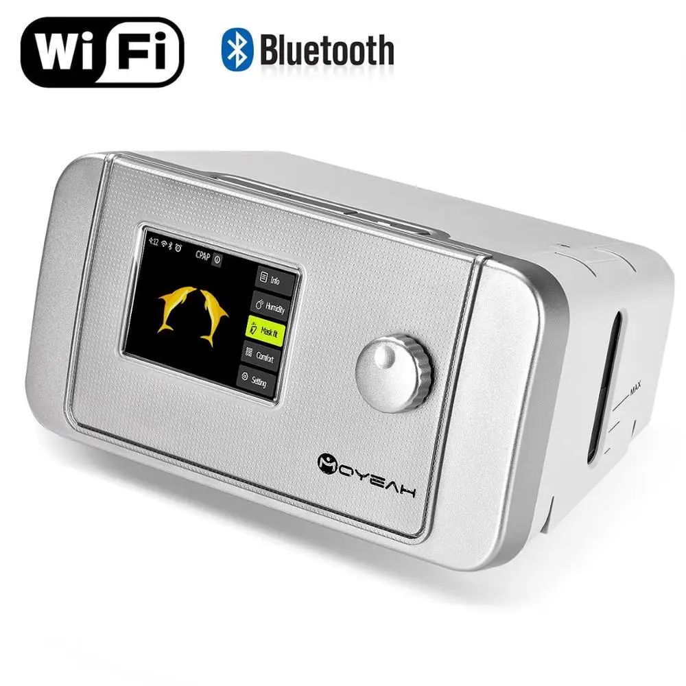 MOYEAH Авто CPAP/APAP машина 20A для апноэ сна ОСА вибратор анти храп вентилятор с Wi-Fi Интернет увлажнитель CPAP маска