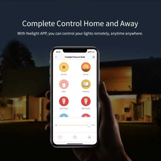 Умная Светодиодная лампа Yeelight YLDP23YL 500 люмен 6 Вт лимонная работает с Apple Homekit и