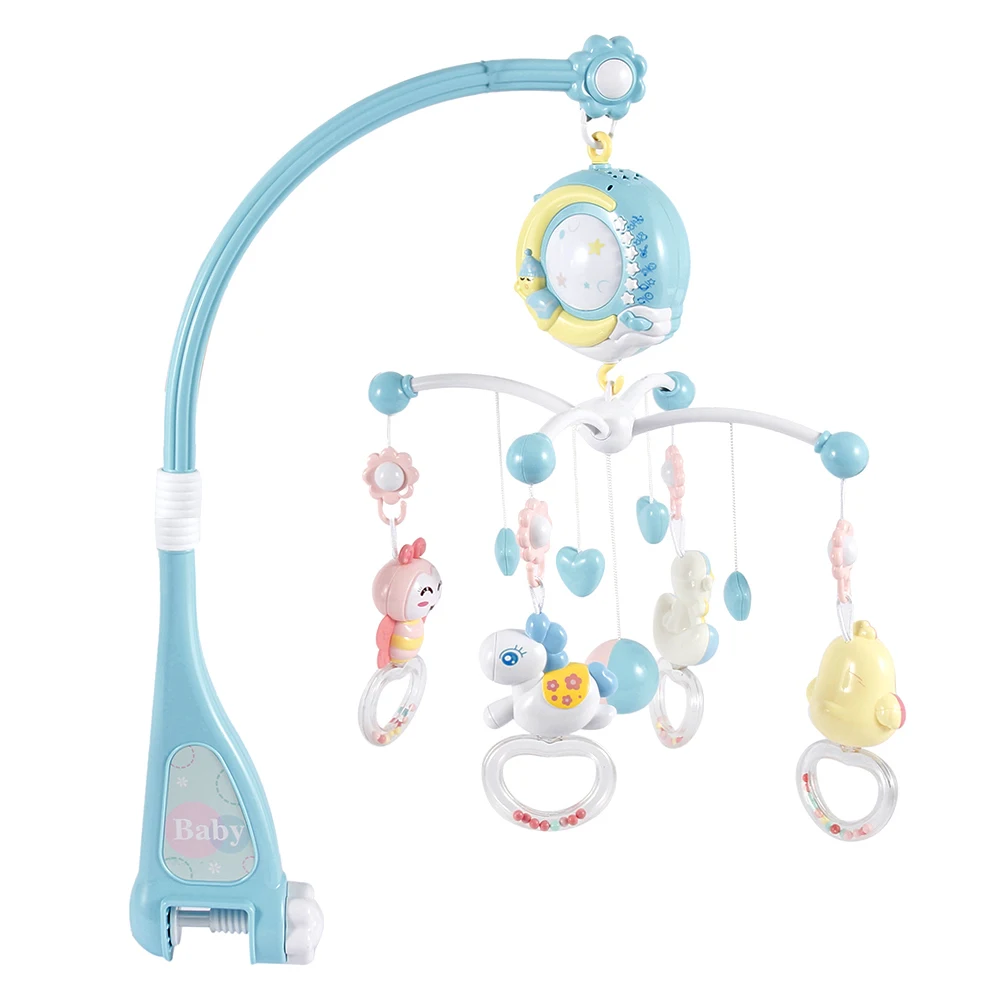 

0-12 Months Baby Rattles Rotating Mobile Bed Bell Kid Room Bed Hanging Decor Nursing Children Products Newborn Infant Baby Toys