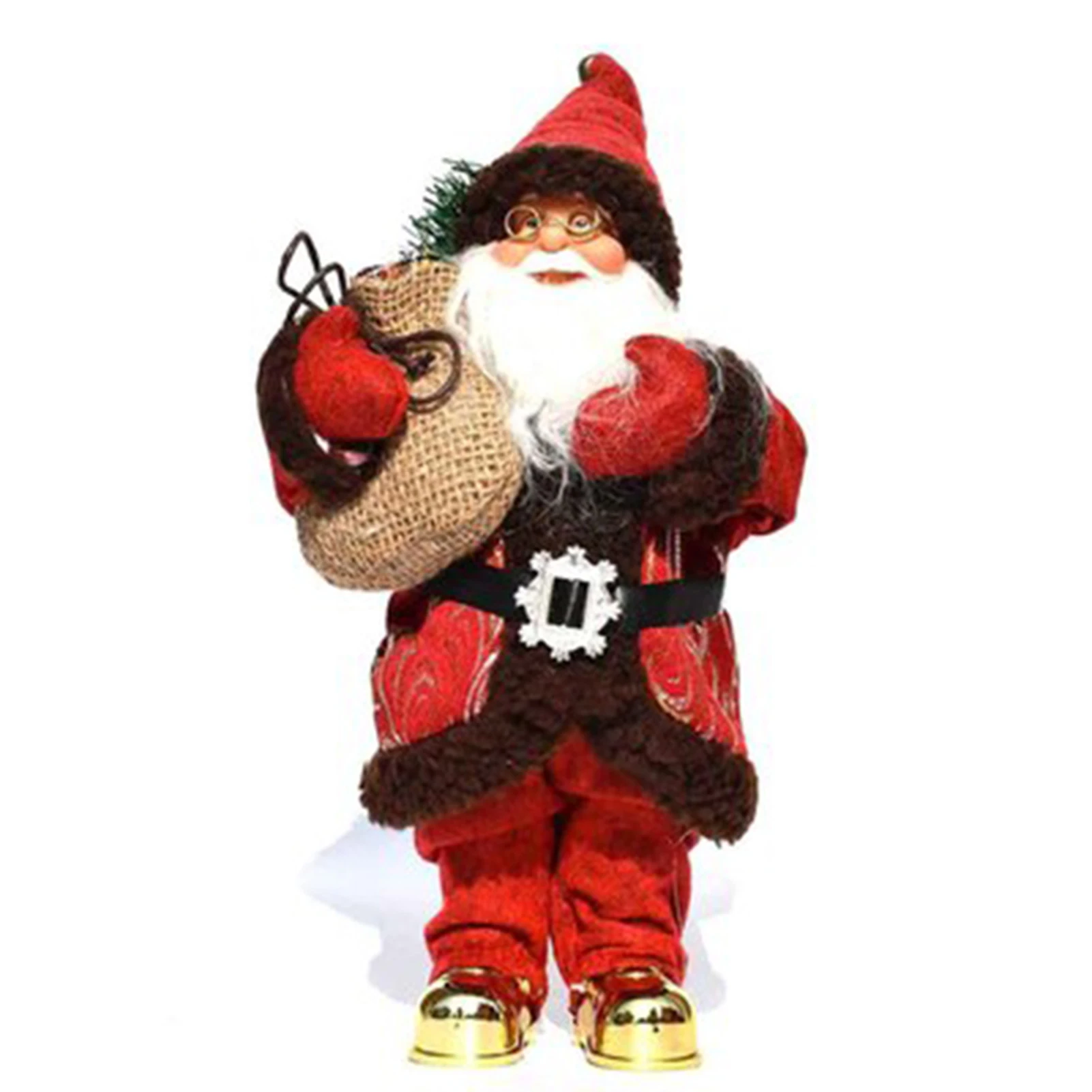 

30cm Santa Claus Figurine Statues Innovative Christmas Desktop Ornaments Enjoyable Gift Doll Toy Table Decor Christmas Decorate