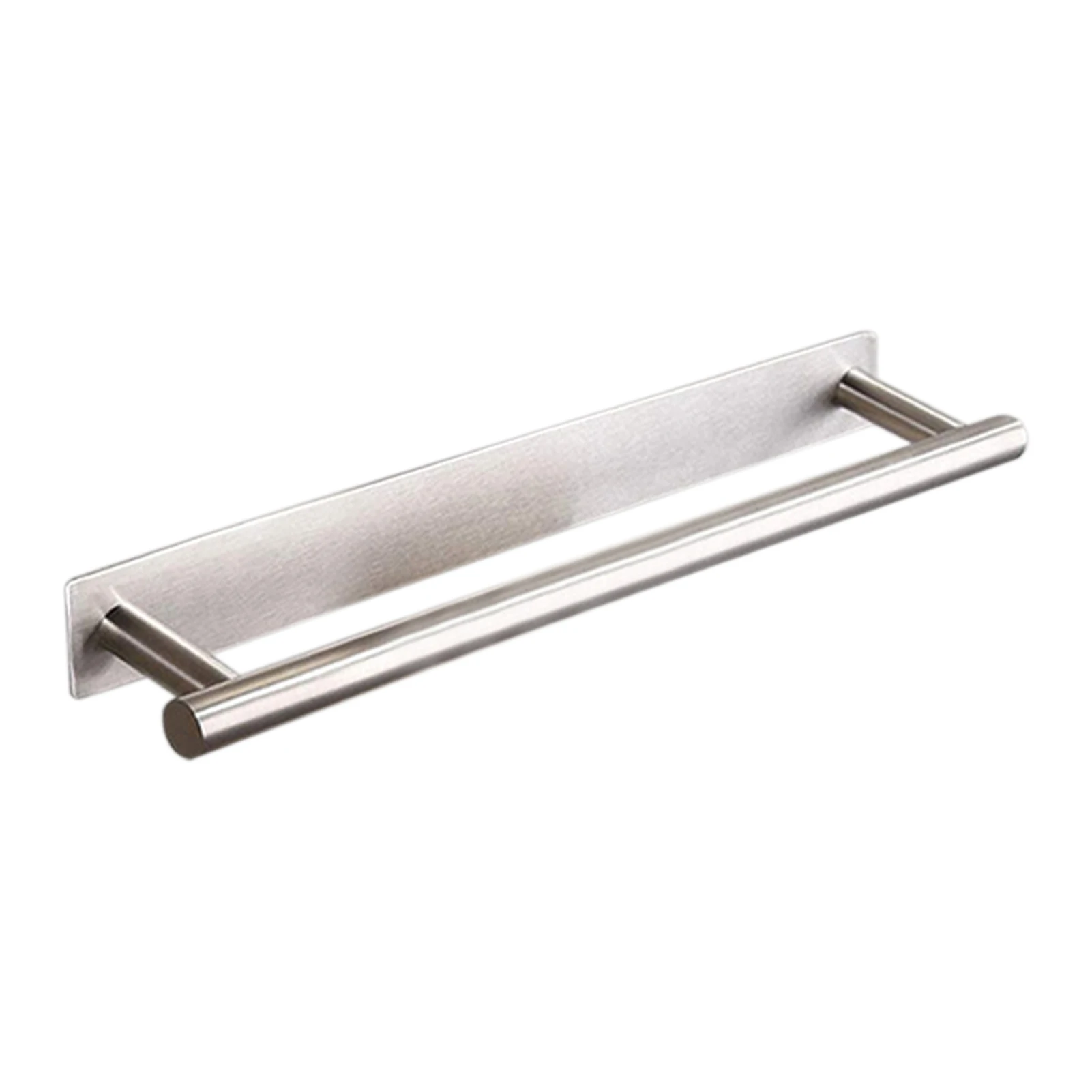 

Home Heavy Duty Self Adhesive Rack No Drilling Kitchen Storage Holder Hotel Rail Wall Mounted Towel Bar Stainless Steel Shelf