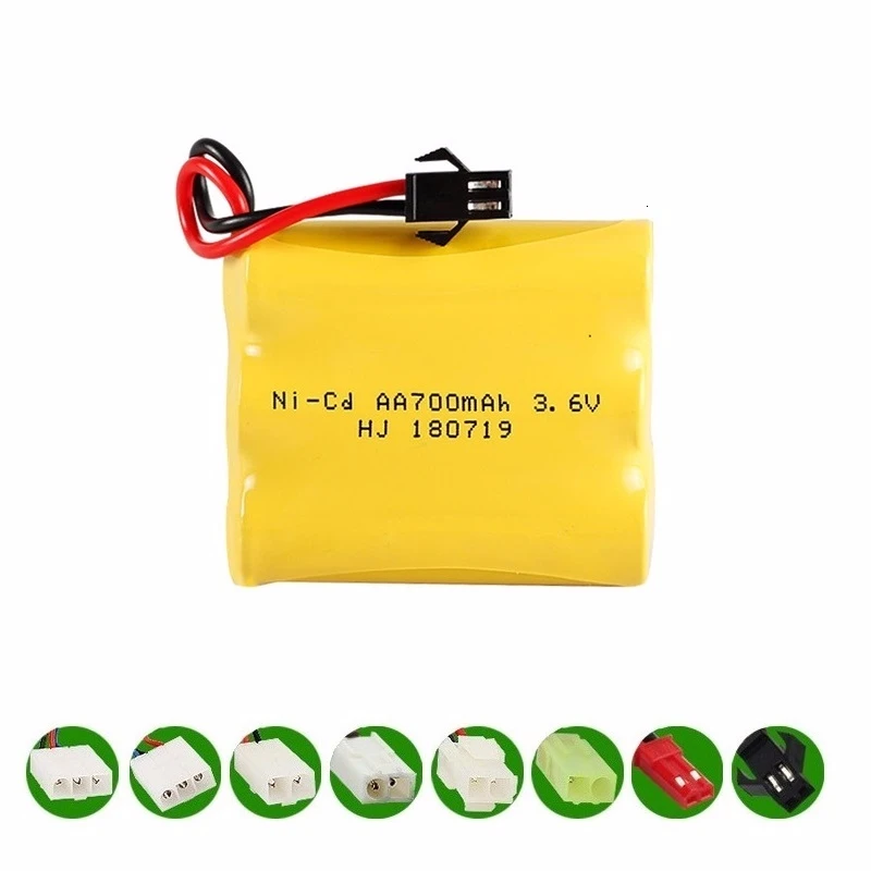 3 6 V 700mah AA NI CD Батарея с Зарядное устройство для электрических игрушках бака