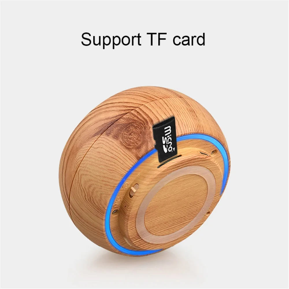 Винтажная деревянная Беспроводная Bluetooth колонка мини портативный сабвуфер 3D