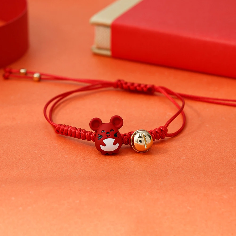 Женский браслет из зодиака с подвесками красной веревки регулируемое ювелирное