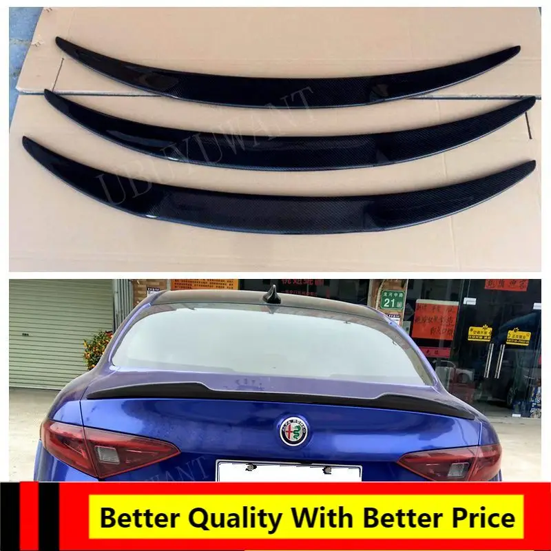 

Задний спойлер из углеродного волокна/ФАП, спойлер для багажника, губа, крыло багажника для Alfa Romeo Giulia Sedan quadfoolo Verde 2015 - UP