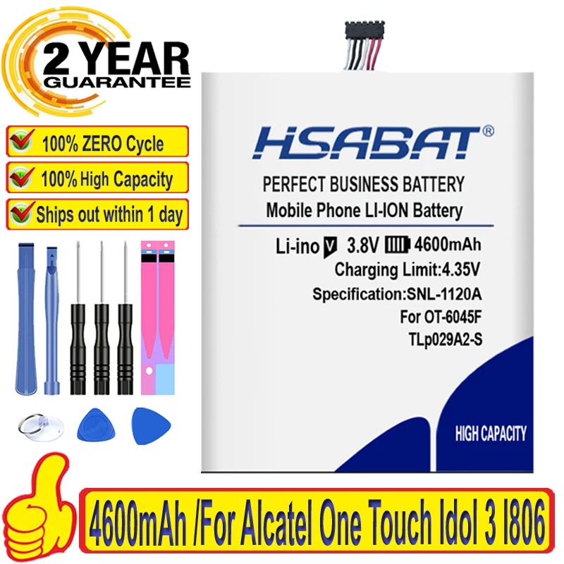 TLp029A2 TLP029A2 S 4600 мАч аккумулятор для Alcatel One Touch Idol 3 I806 OT 6045F TCL 6045Y OneTouch Pop 5 5&quot|battery for