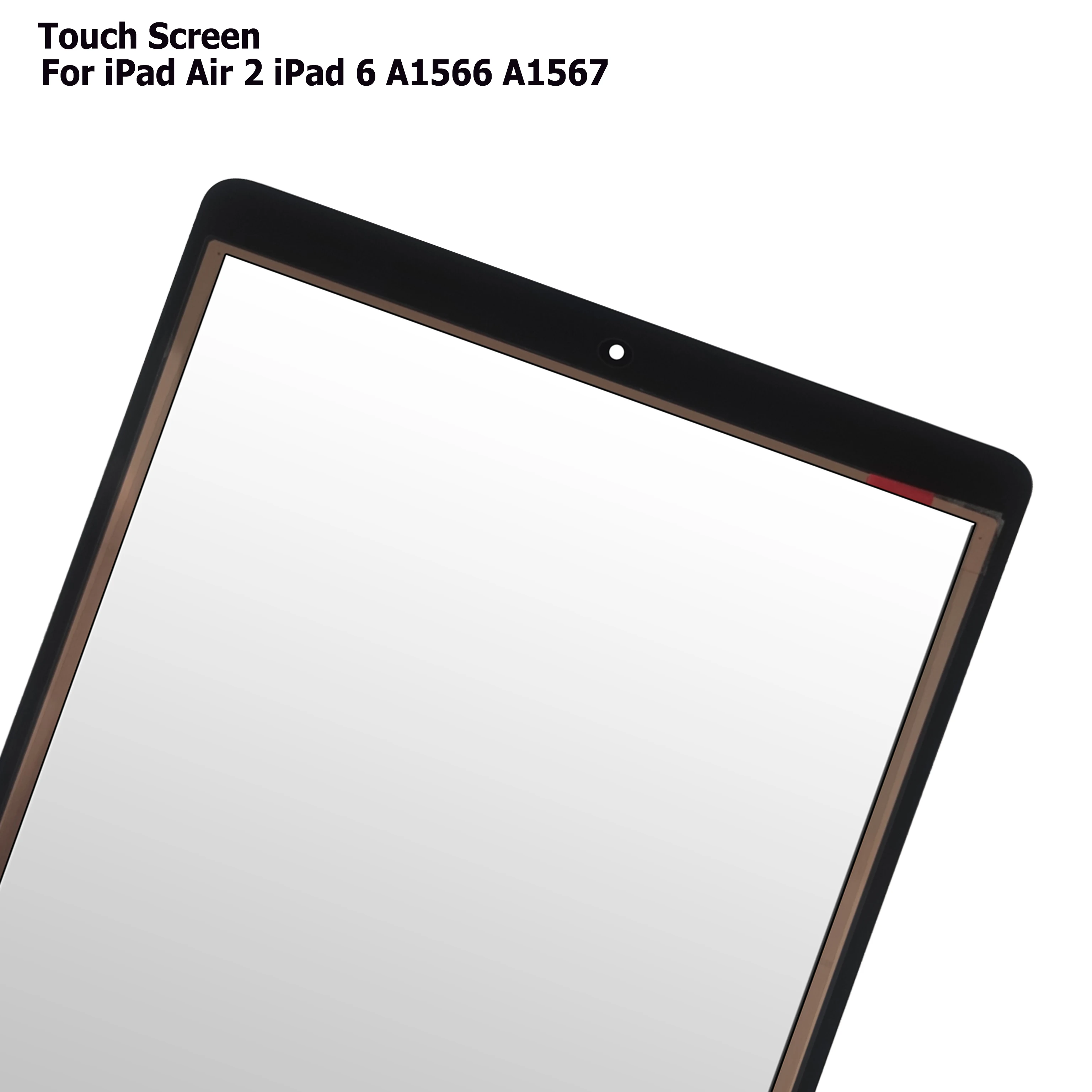 Оптовая продажа 5 шт. для iPad Air 2 6 A1566 A1567 сенсорный экран дигитайзер Переднее
