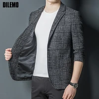 top grade new designer brand casual fashion night jacket regular fit blazer for men business wedding suit coat mens clothes