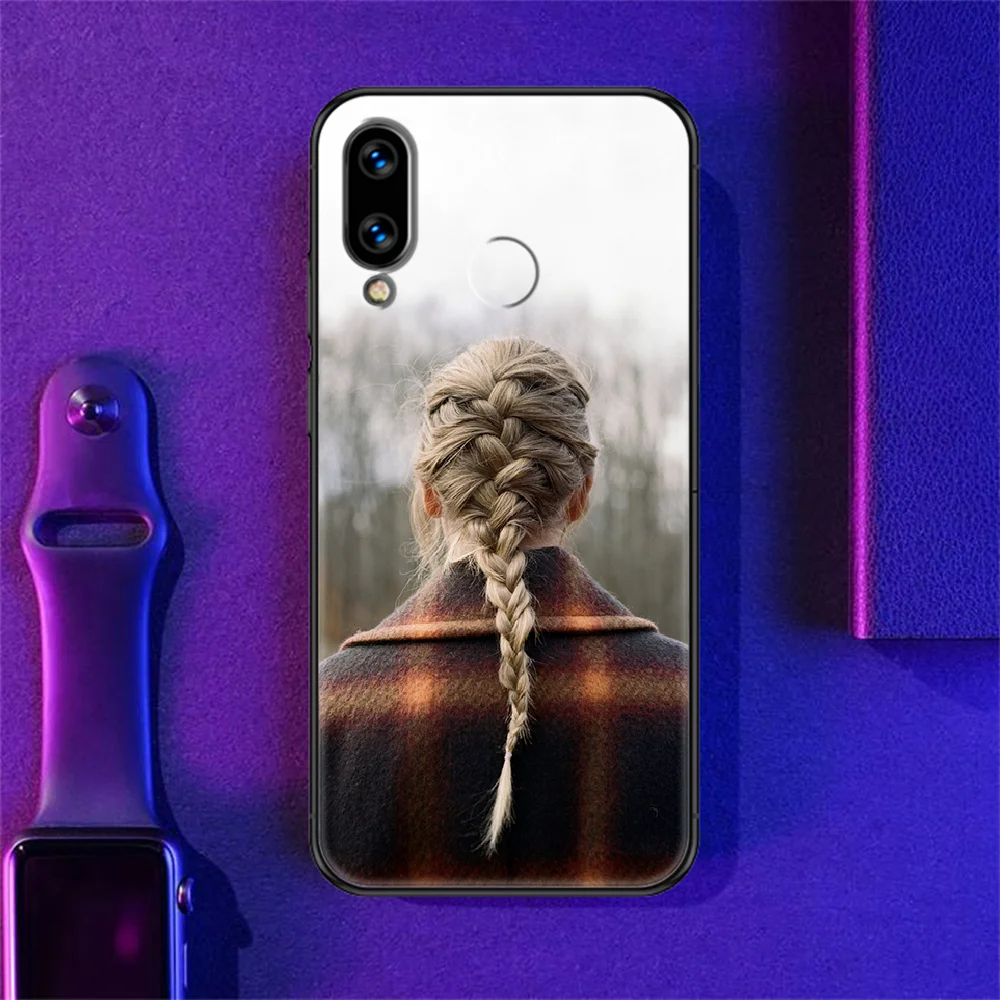 

Folklore Taylor Singer Swifts Phone case For Huawei Honor 6 7 8 9 10 10i 20 A C X Lite Pro Play black art shell pretty