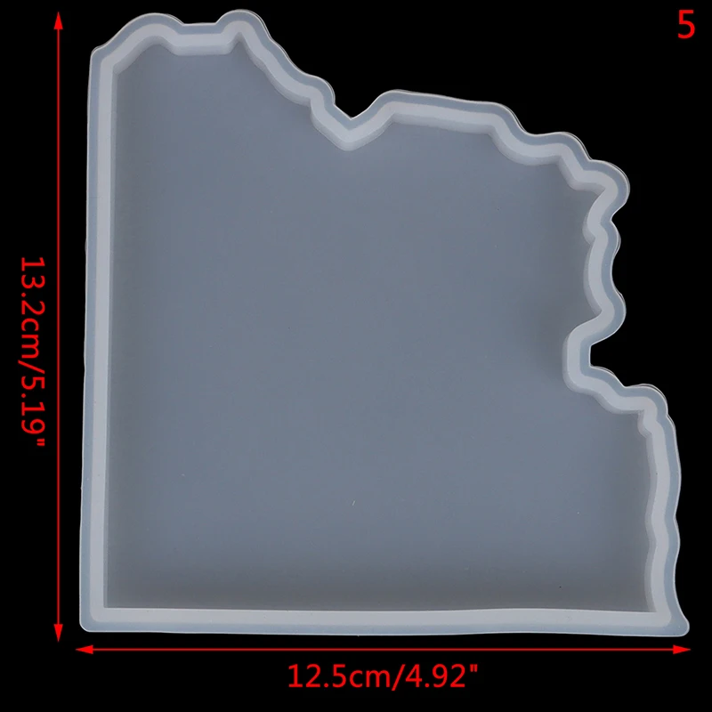 

1Pc Agate Coasters Resin Casting Mold Silicone Jewelry Making Epoxy Mould Craft Tools