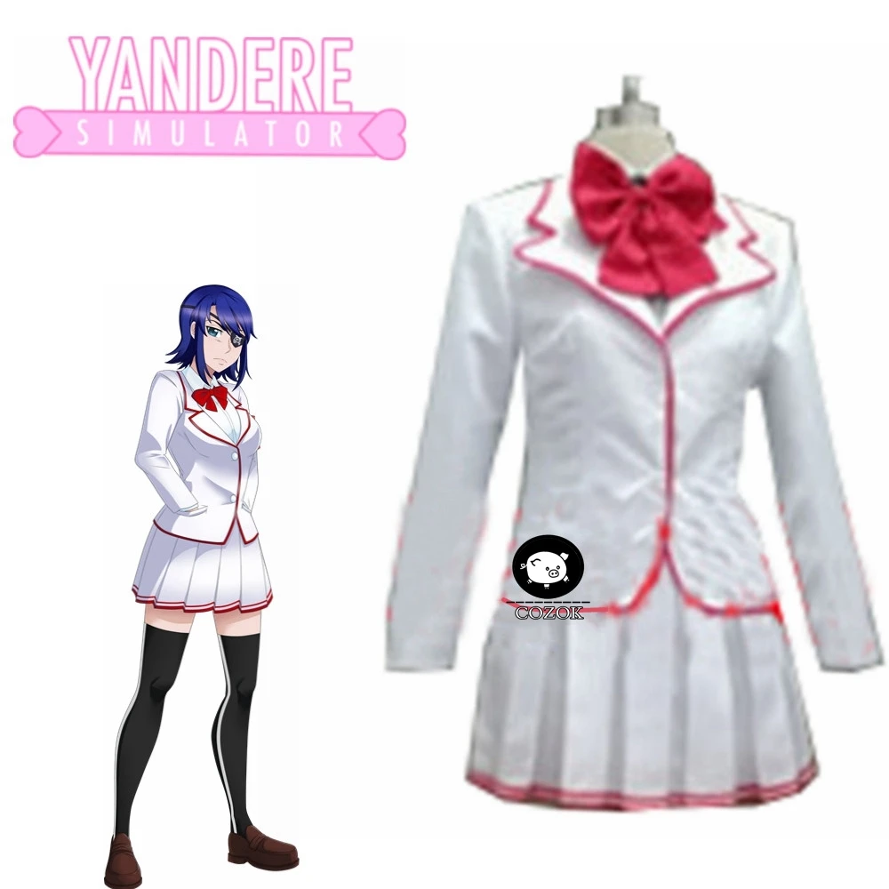 

2020 Yandere Simulator Ayano Aishi Yandere-chan aoi ryugoku School Uniform Cosplay Costume