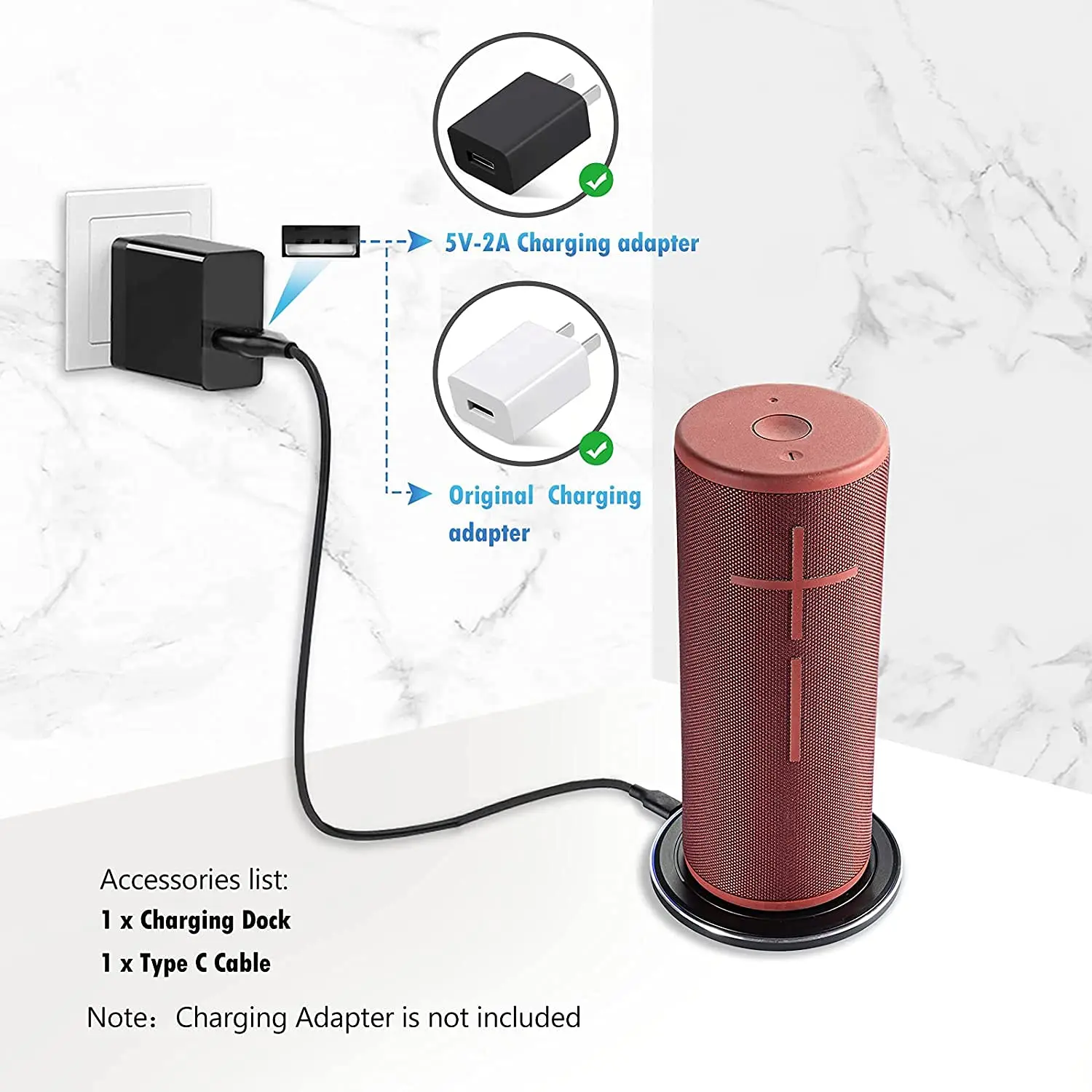 Зарядная станция для Ultimate Ears UE Blast/Megablast/Boom 3/Megaboom 3 портативное зарядное