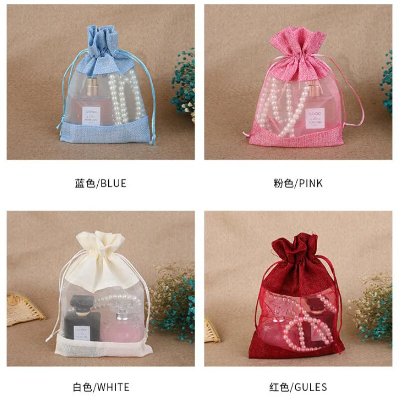 (50pcs/lot)  jewelry&cosmetic gift pouch bags with window