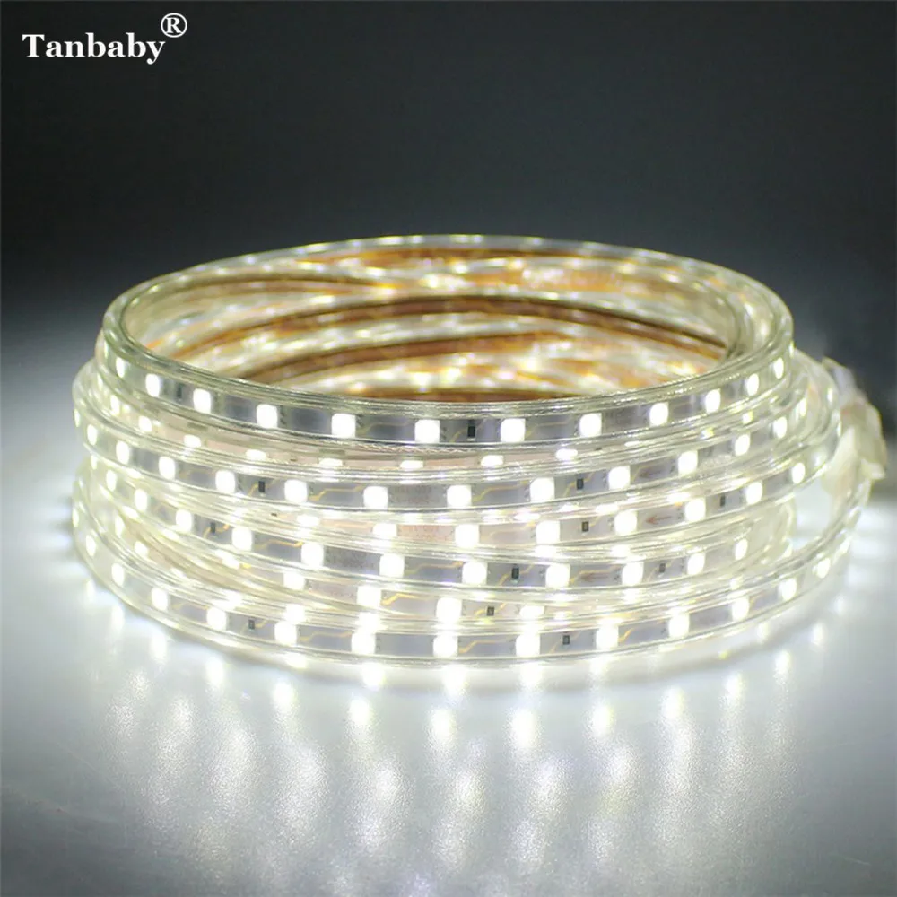 220V LED Strip Light SMD 5050 1M-25M Flexible Ip67 Ledstrip Waterproof Led 220 V Volt Tape Ribbon For Room Bedroom | Лампы и освещение