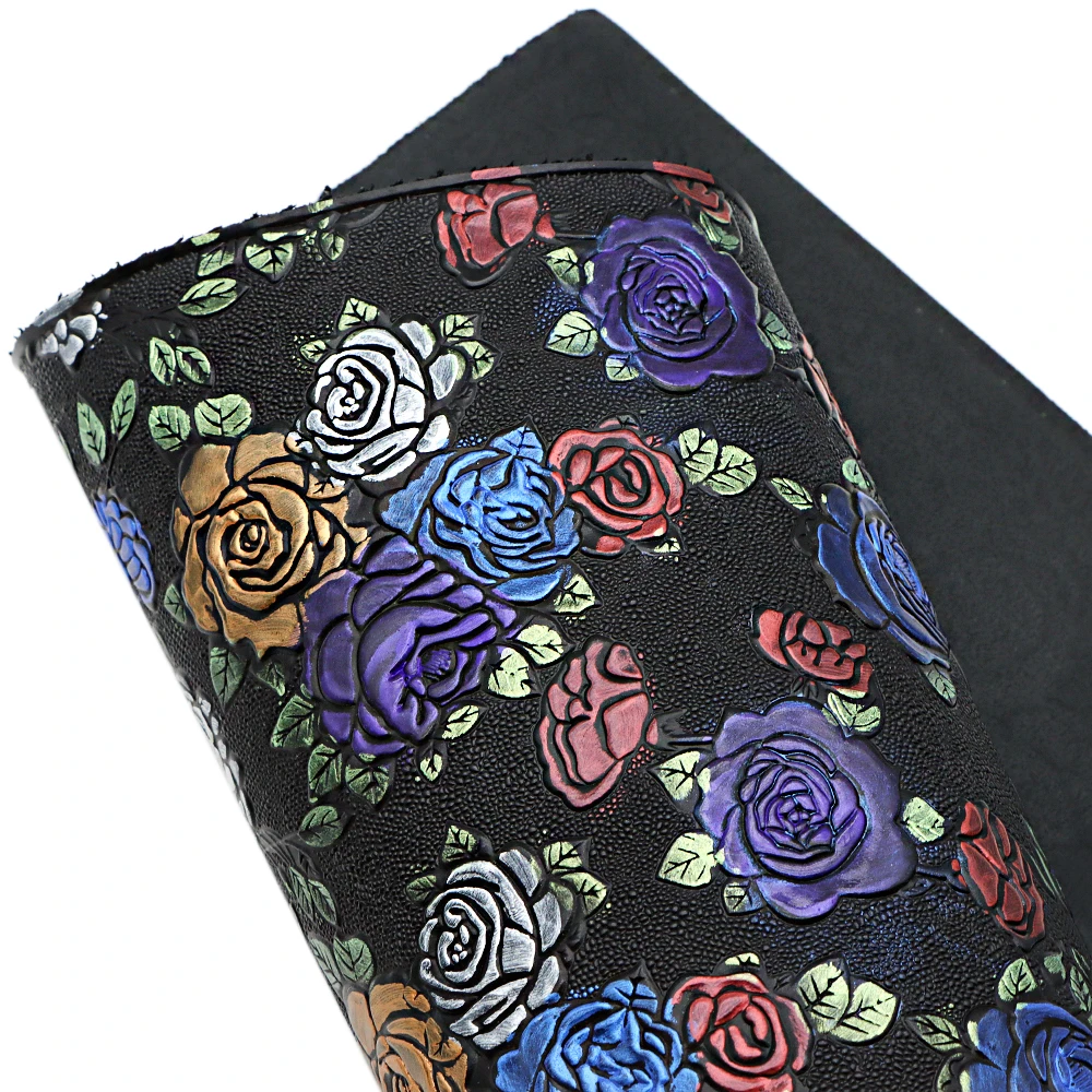 David accessories 50*60 см цветок Бабочка тиснение текстура искусственная кожа Виниловая