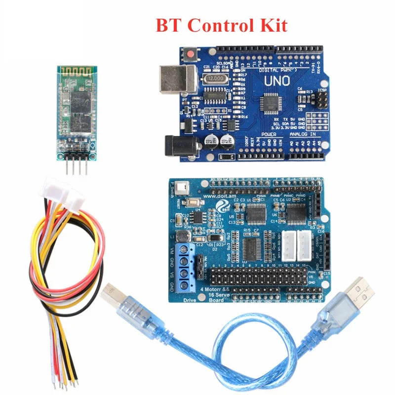 Умный автомобильный комплект с корпусом Wi Fi/Bluetooth/PS2 RC 4wd платой UNO R3 + плата