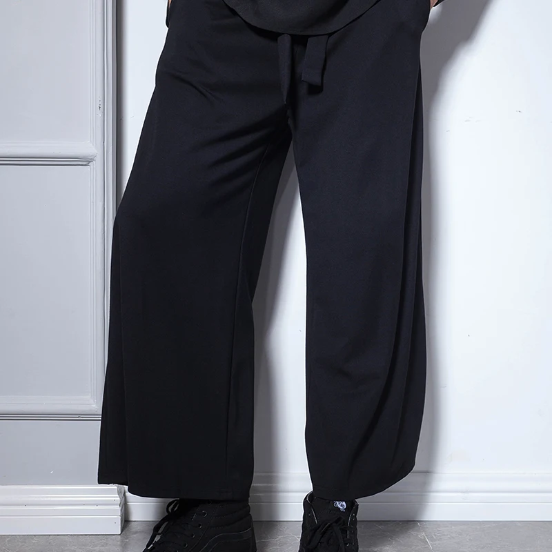 Осенне-зимние плотные брюки, брюки с девятью точками, широкие штаны, свободные дикие мужские брюки в европейском и американском стиле, в сти... от AliExpress RU&CIS NEW
