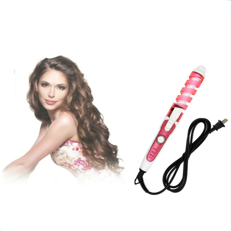 Плойка для завивки волос с керамическим покрытием волшебная спиральная 110 220 В