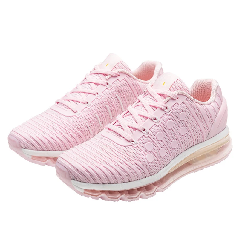 

ONEMIX Air Cushion Women Running Shoes Pink zapatos de mujer Female Breathable Sneakers Non-slip Comfortable Mesh Athletic Shoe