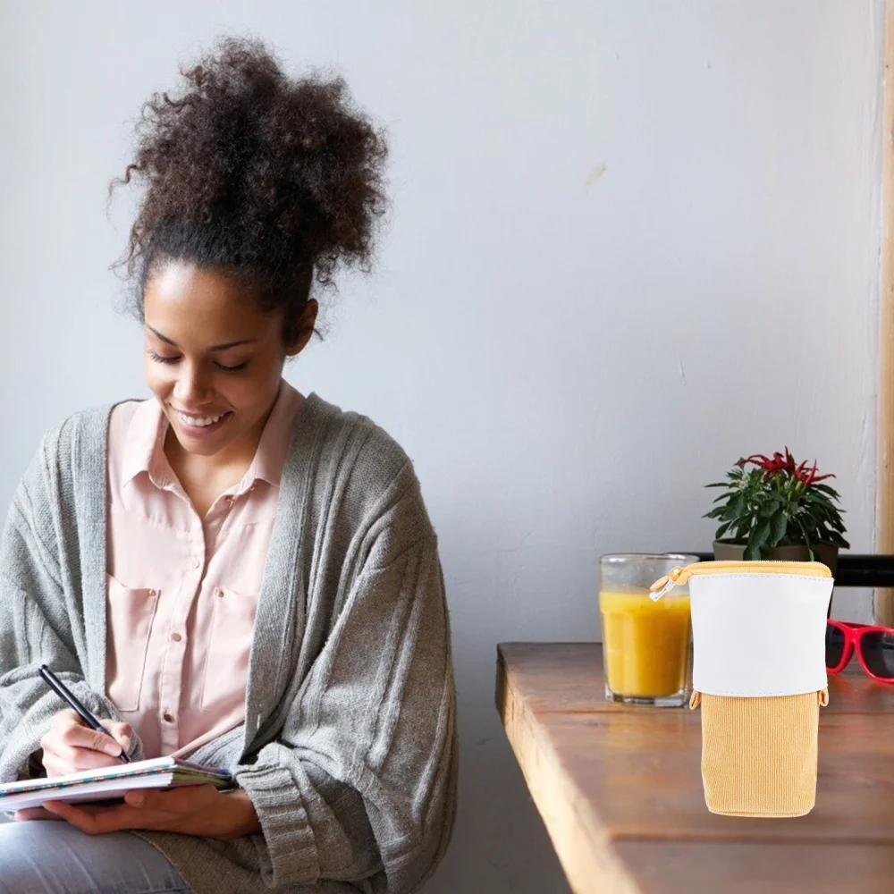 

1pc Student Pen Bag Lovely Pen Pouch Telescopic Pen Holder Stationery Case