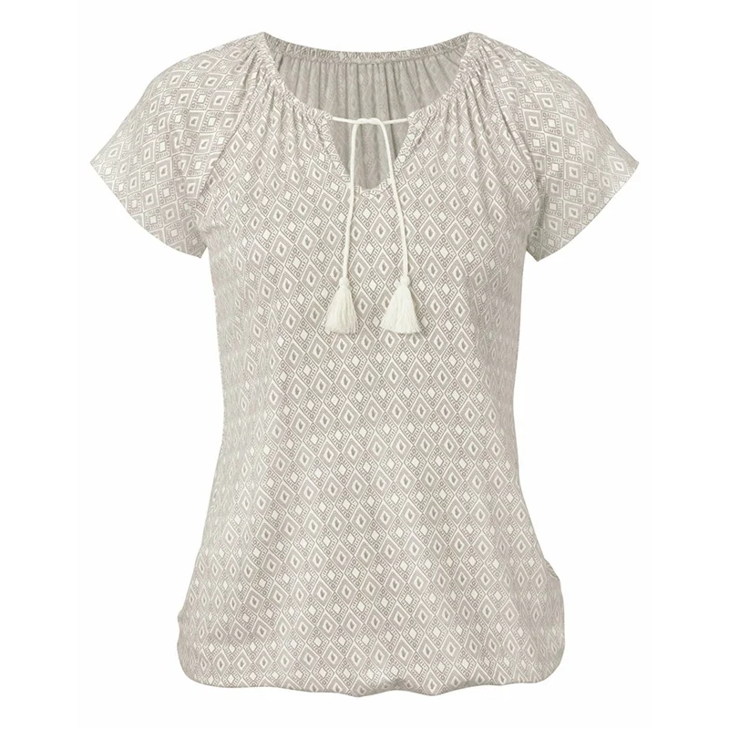 

Women's Bohemian t shirt Print Top Beach Summer Shirt Holiday t-shirt women Casual Summer Tee shirt