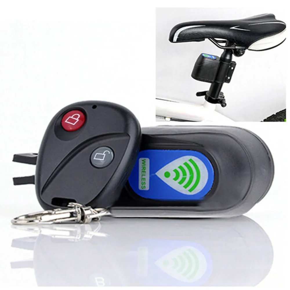 Hot Sale Wireless Alarm Lock Bicycle Bike Security System With Remote Control Anti-Theft fahrradschloss bisiklet kilidi alarme | Спорт и