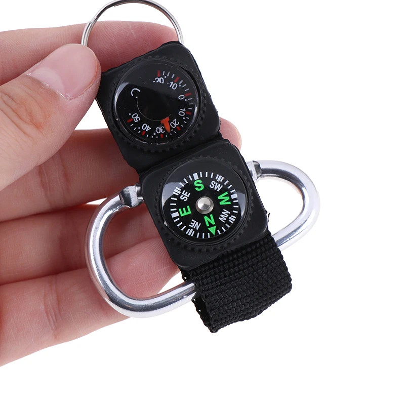 Брелок кемпинг Выживание Компас Термометр скалолазание Температурное