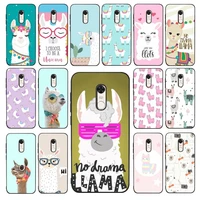 fhnblj lama llama alpacas phone case for redmi 5 6 7 8 9 a 5plus k20 4x 6 cover