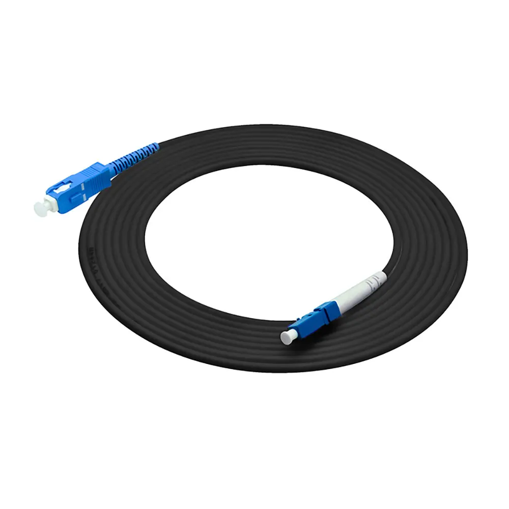 

656FT Outdoor Armored 200Meters LC-SC Simplex 9/125 OS1 Single-mode Fiber Optic Cable Patch Cord Jumper LC to SC LC/PC-SC/PC