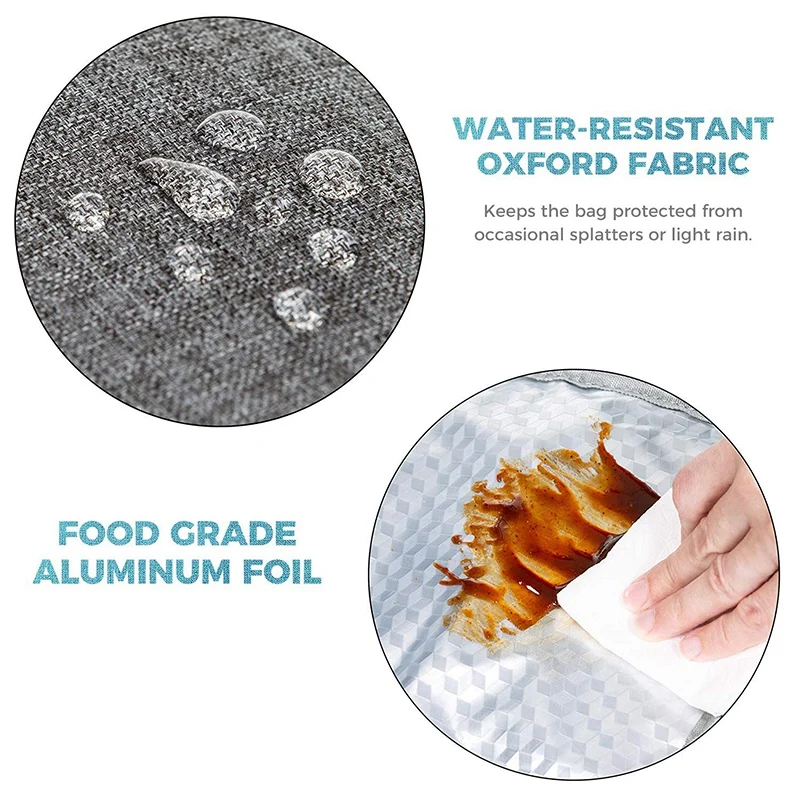 Ланч-бокс с подкладкой вместительная изолированная сумка для обеда прочная