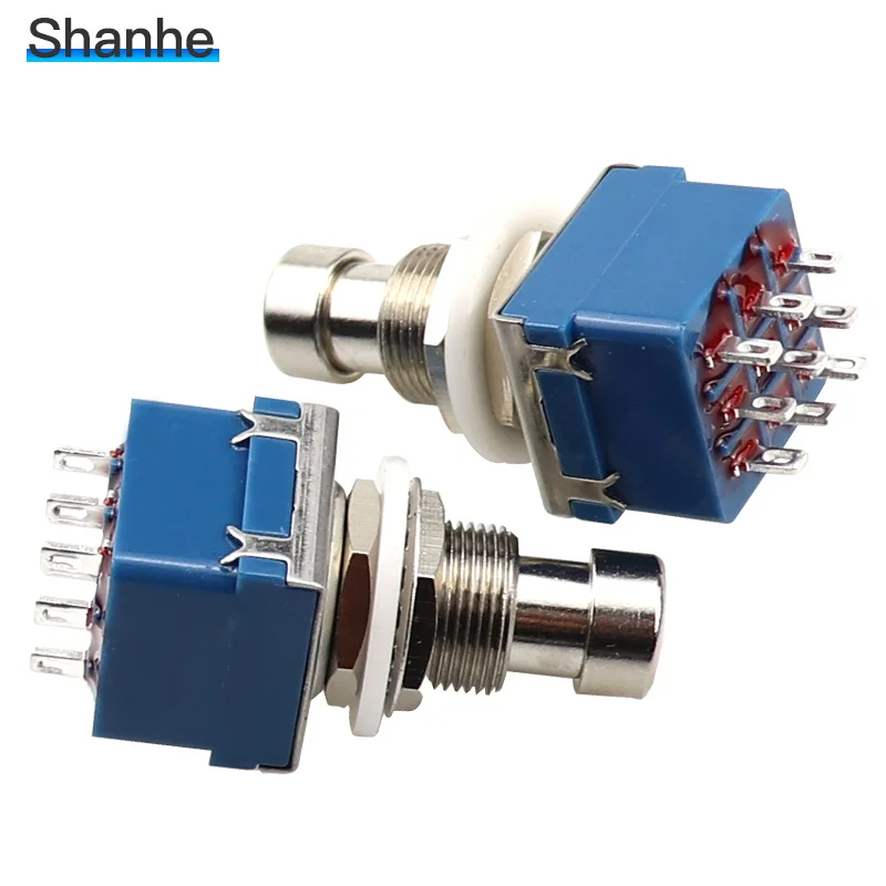 Напрямую от производителя! 10 шт. 3PDT фиксация металла Stomp кнопочный ножной