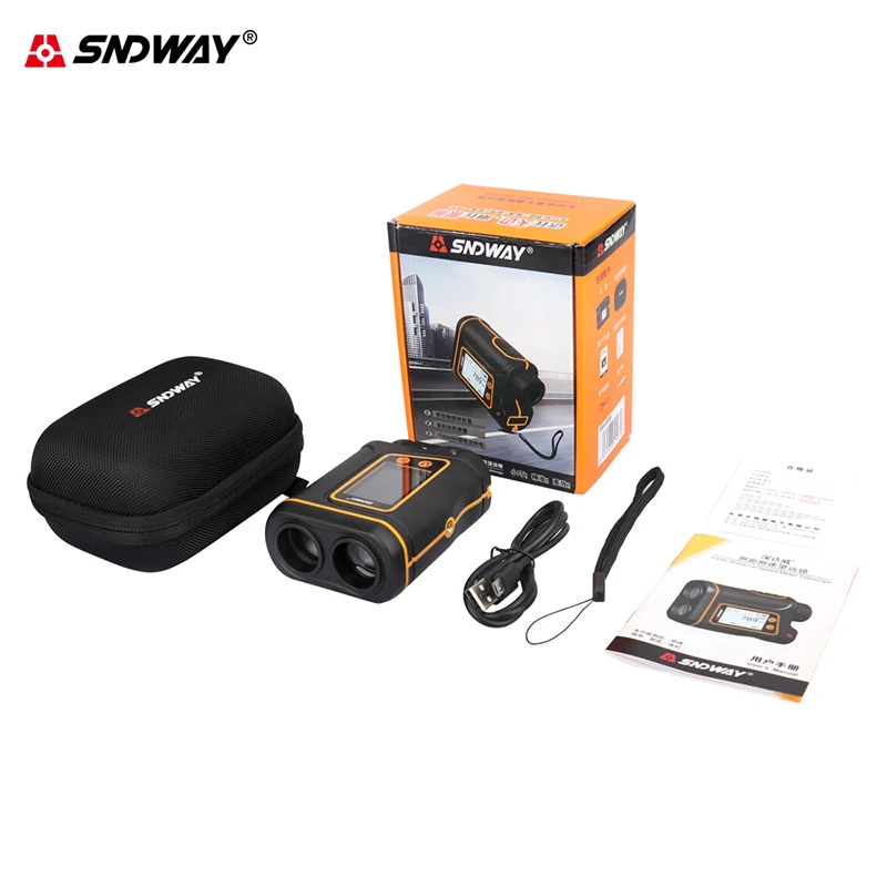 Телескопический лазерный дальномер Sndway 6x для охоты гольфа 600 м 1000 1500 цифровая