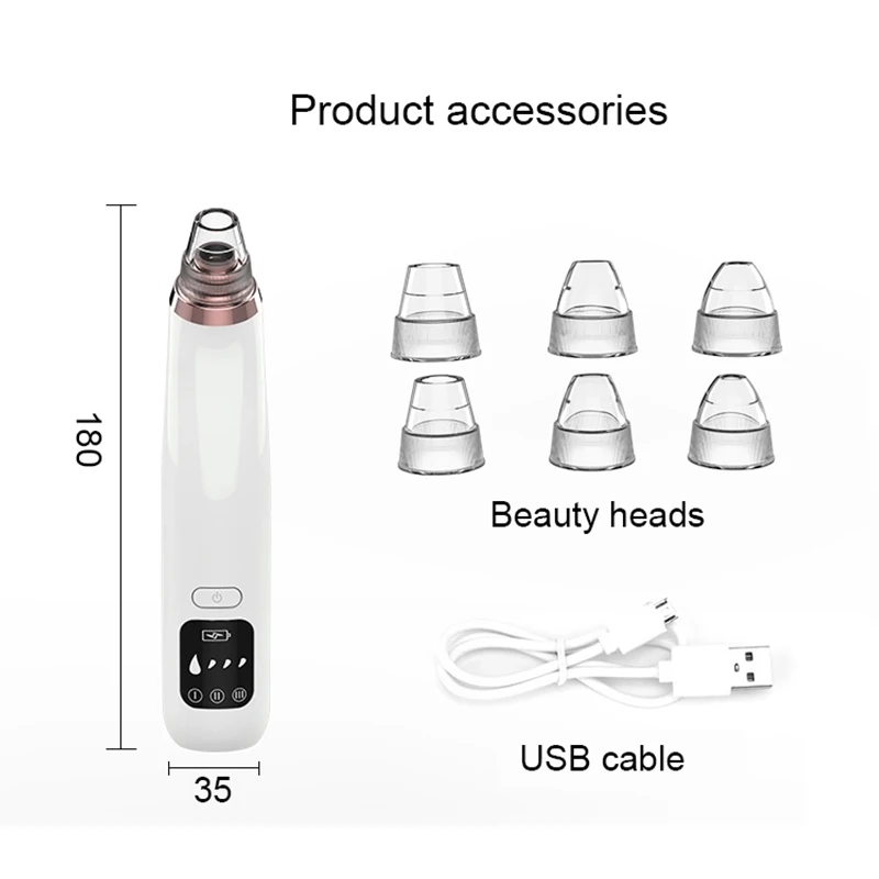Новый вакуумный ингалятор для удаления черных точек и акне|Устройство ухода за