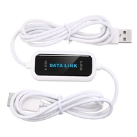 usb 2 0 pc to pc online share sync link net direct data file transfer bridge 165cm led cable easy copy between 2 computer