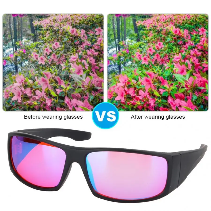 Защитные очки цветные для коррекции слепоты красного зеленого цвета улучшения