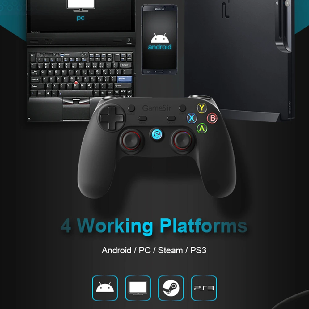 Беспроводной игровой контроллер GameSir G3s с Bluetooth геймпад для телефона Android/Windows PC /