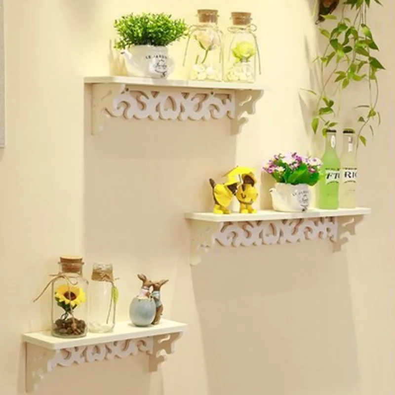 Трехсекционная квадратная полка современная настенная Настенная декоративная