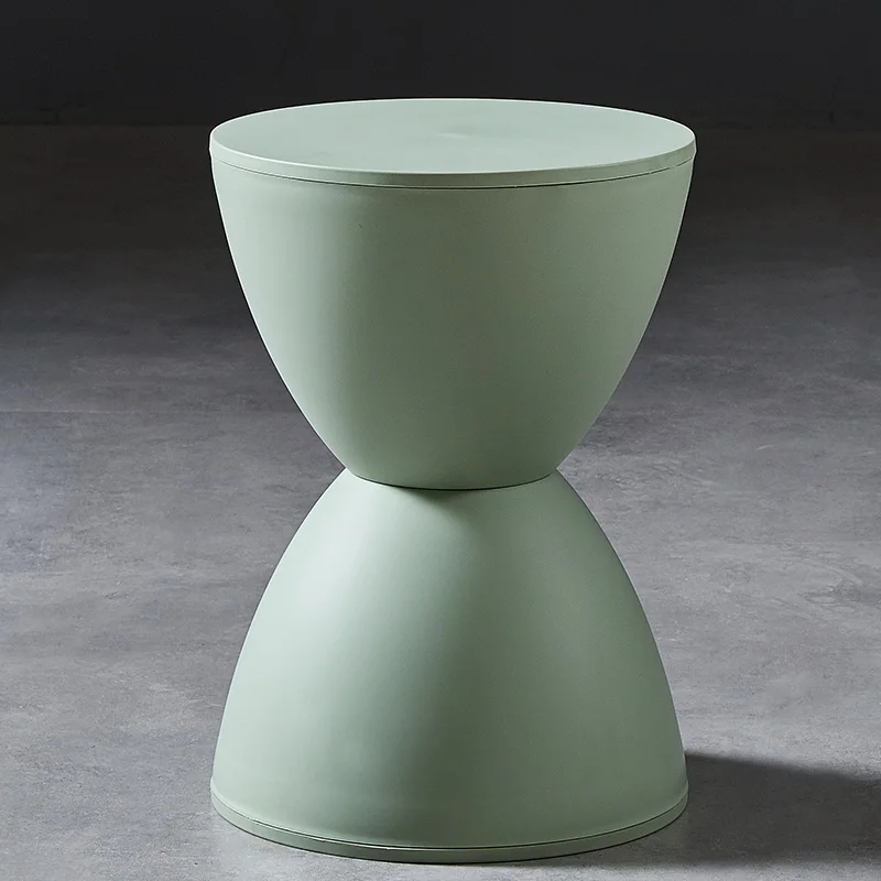 Скандинавский пластиковый табурет для гостиной круглый современный удобный