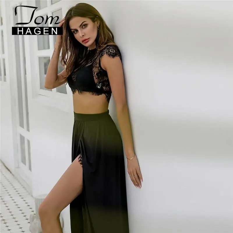 Женский кружевной пляжный комплект из 2 предметов| |