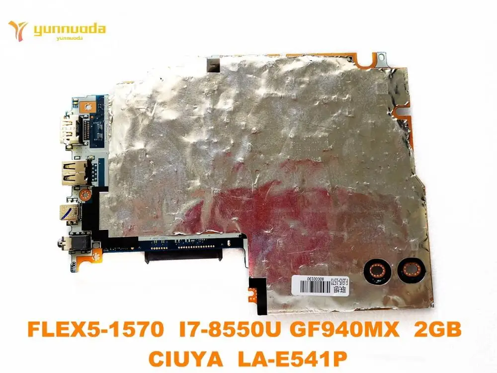 Оригинальный Для Lenovo FLEX 5-1570 Материнская плата ноутбука FLEX5-1570 I7-8550U GF940MX 2 Гб CIUYA