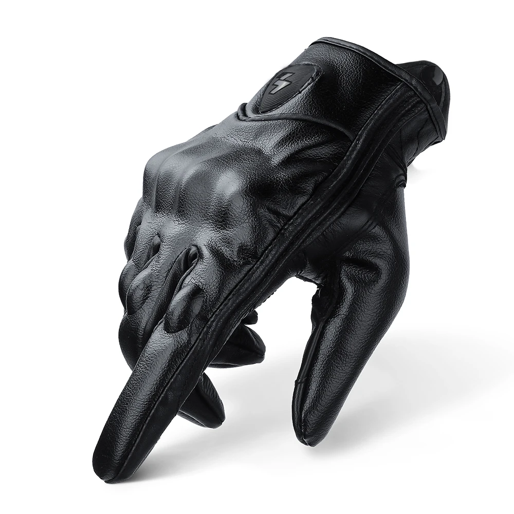 Перфорированные Водонепроницаемые зимние мотоциклетные перчатки из