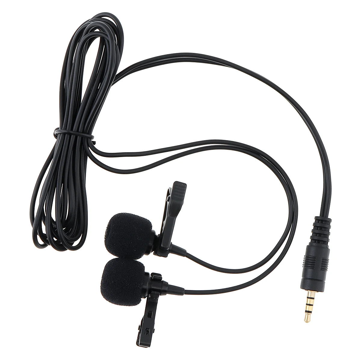 3 5 мм конденсаторный двойной микрофон мобильный телефон DSLR камера клип-на