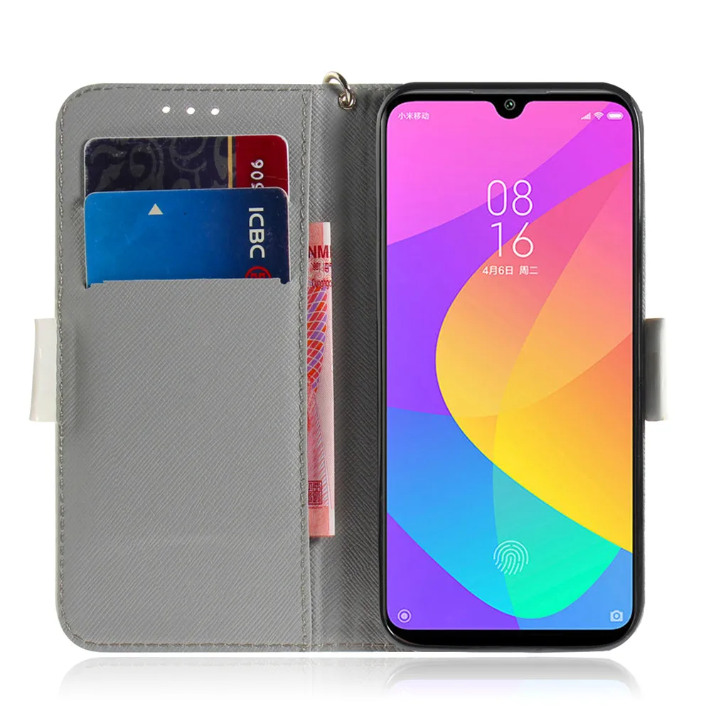 Милый кожаный чехол с откидной крышкой для Xiaomi mi A3, чехол, роскошный Магнитный кошелек, чехол для карт, Fundas для mi A3 Lite, чехол, чехлы для телефонов
