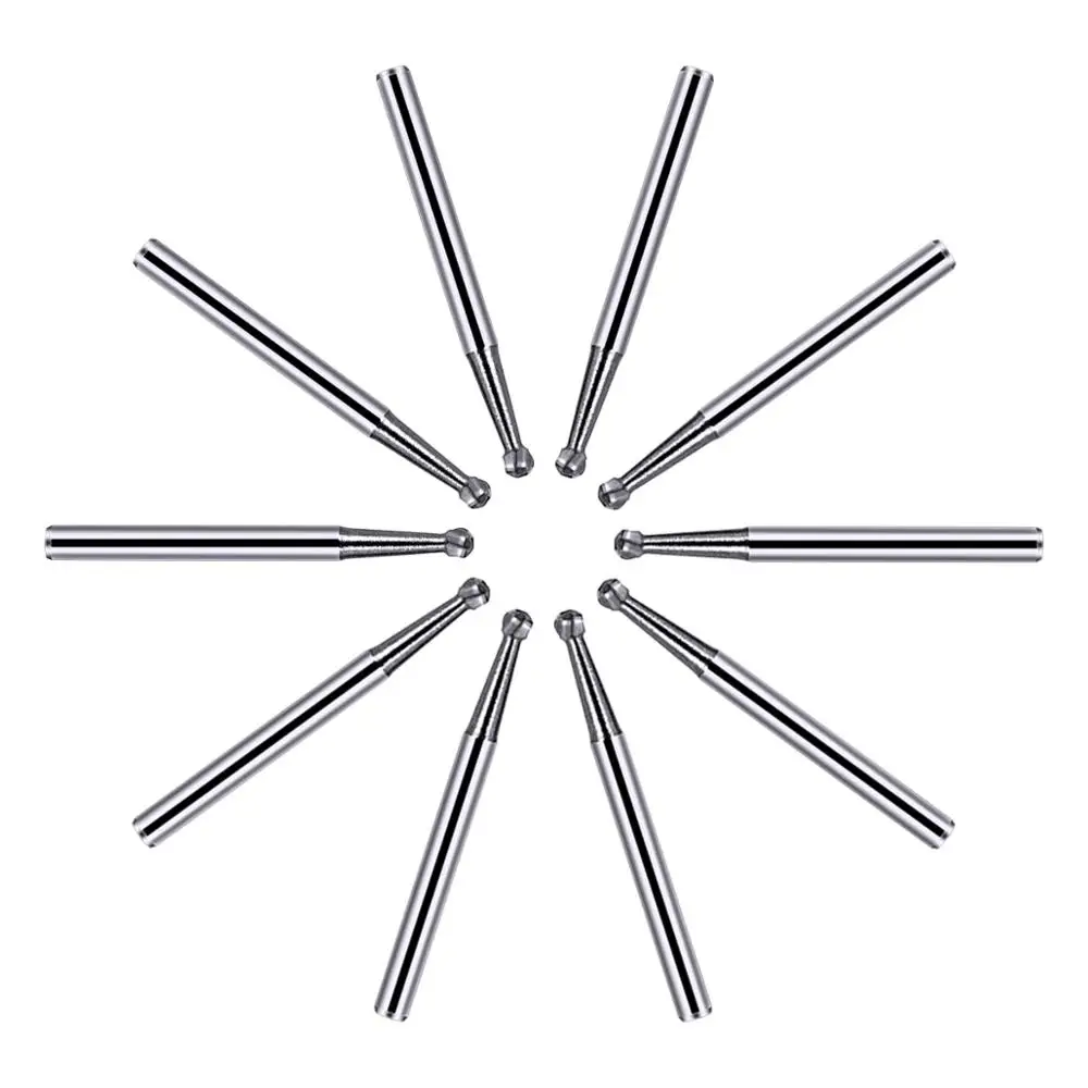 AZDENT стоматологический вольфрамовый Карбид Бур дрель FG 1/2/3/4/5 круглый 1 6 мм для
