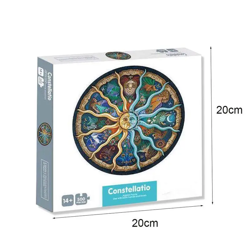 

Jigsaw Puzzle 500 Pieces Twelve Constellations Puzzles Puzzles Toy Adults Gift Jigsaw Decoration Educational Home Paper For S7I0