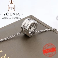 11 customized 925 sterling silver rose gold white gold hollow luxury exquisite diamond necklace personality classic jewelry